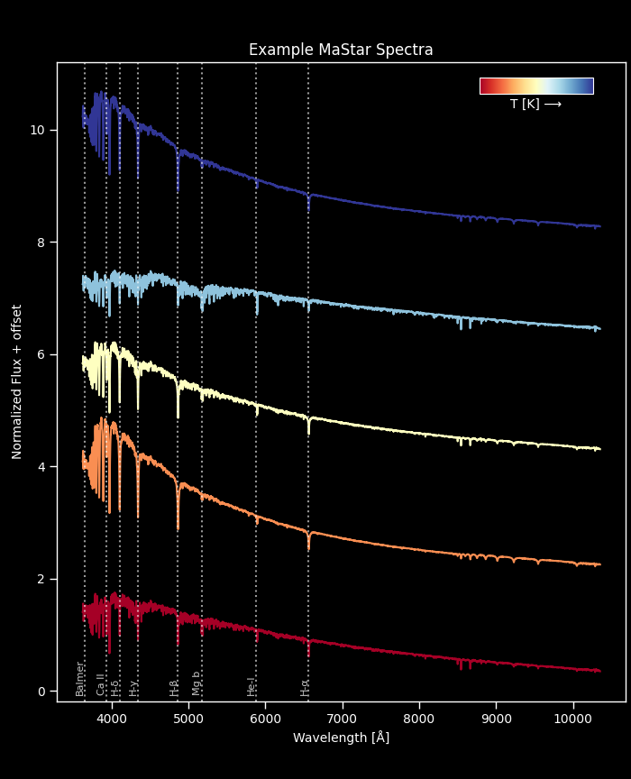 MaStar spectral coverage or visualisation