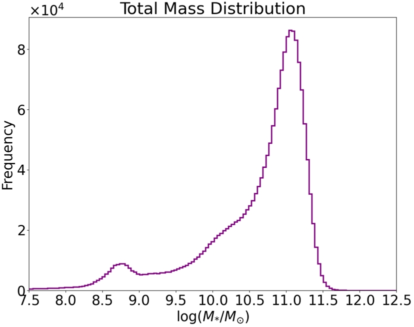 Stellar mass distribution